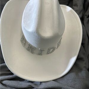 White Bridal Cowboy Hat